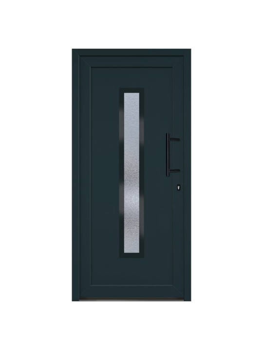 Vchodové dveře antracitové 98 x 208 cm pvc