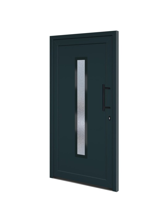 Vchodové dveře antracitové 108 x 200 cm pvc