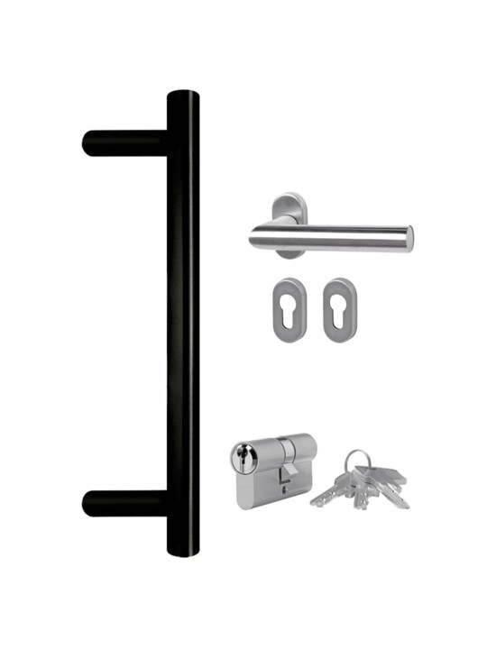 Vchodové dveře antracitové 108 x 208 cm pvc