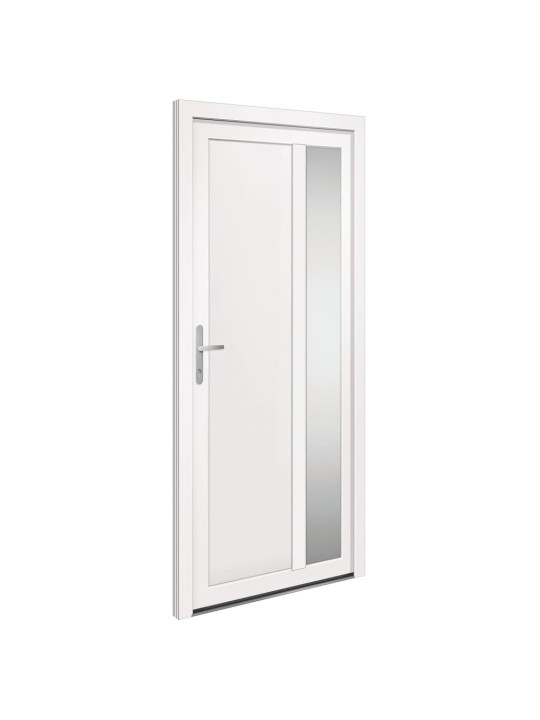 Vchodové dveře bílé 98 x 208 cm pvc