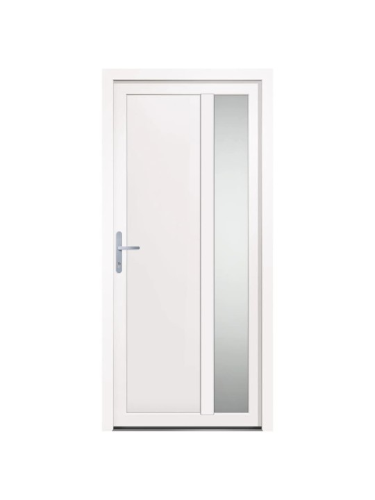 Vchodové dveře bílé 98 x 208 cm pvc