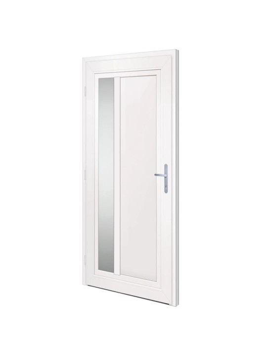 Vchodové dveře bílé 98 x 208 cm pvc