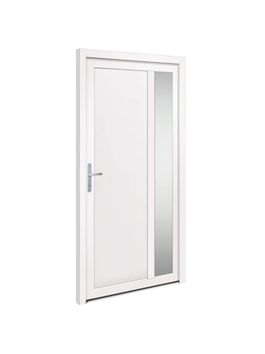 Vchodové dveře bílé 108 x 208 cm pvc