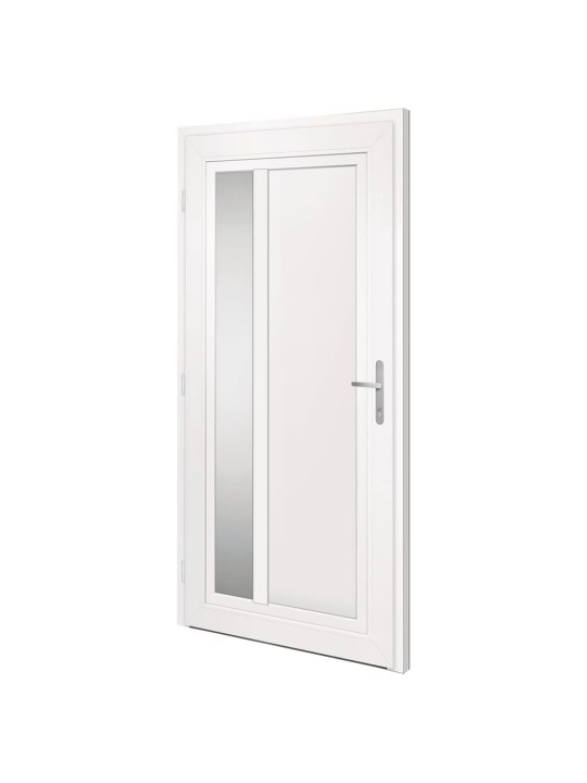 Vchodové dveře bílé 108 x 208 cm pvc