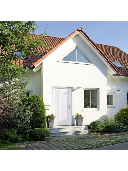 Vchodové dveře bílé 98 x 200 cm pvc