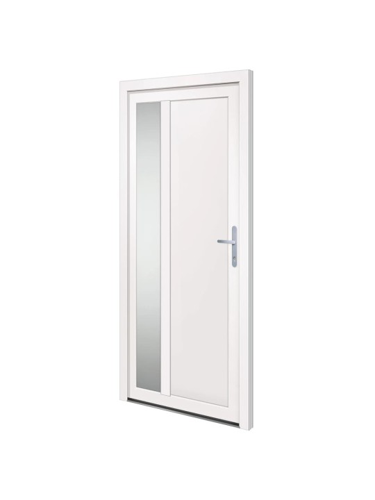 Vchodové dveře bílé 98 x 208 cm pvc