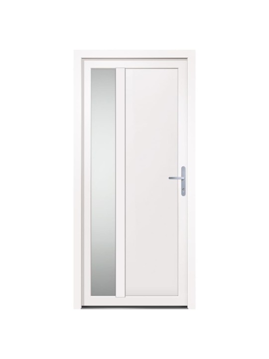 Vchodové dveře bílé 98 x 208 cm pvc