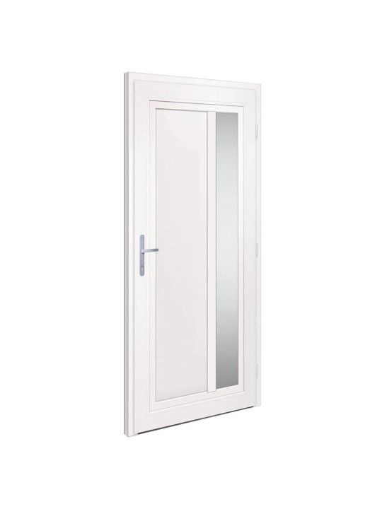 Vchodové dveře bílé 98 x 208 cm pvc