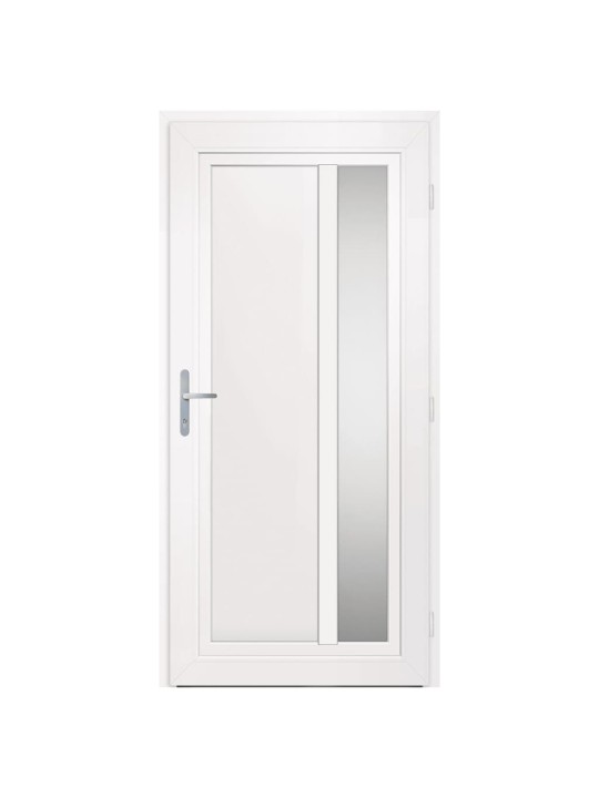 Vchodové dveře bílé 98 x 208 cm pvc