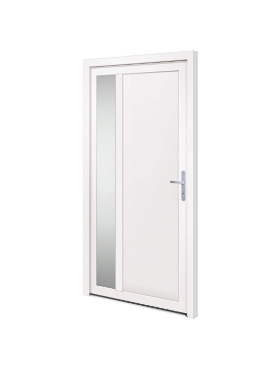 Vchodové dveře bílé 108 x 208 cm pvc