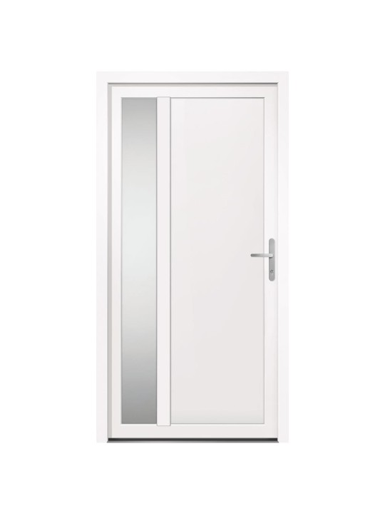 Vchodové dveře bílé 108 x 208 cm pvc