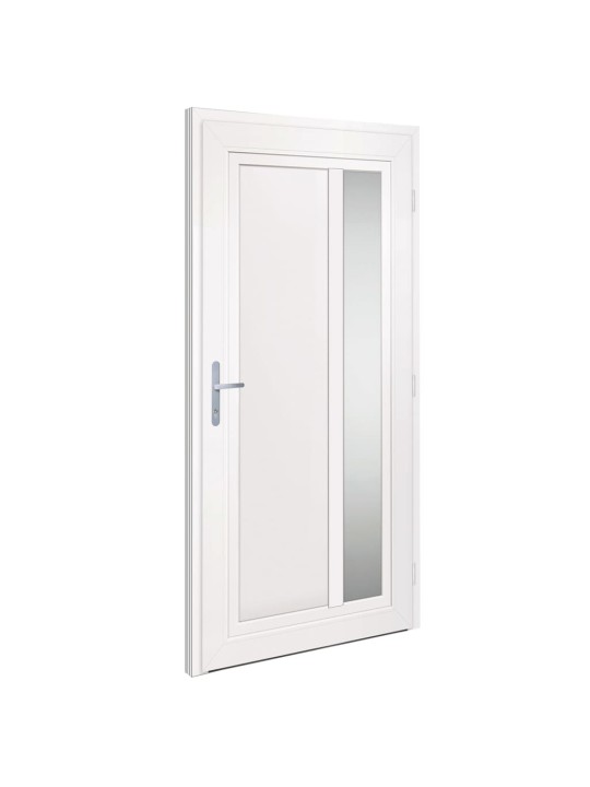 Vchodové dveře bílé 108 x 208 cm pvc