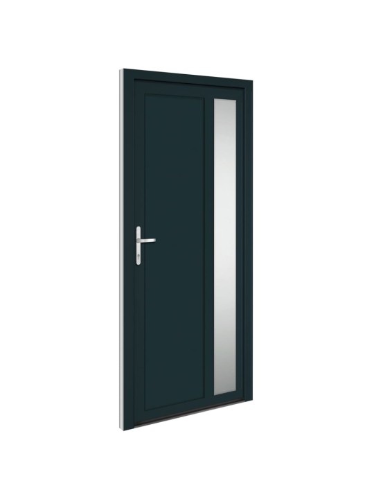 Vchodové dveře antracitové 98 x 208 cm pvc