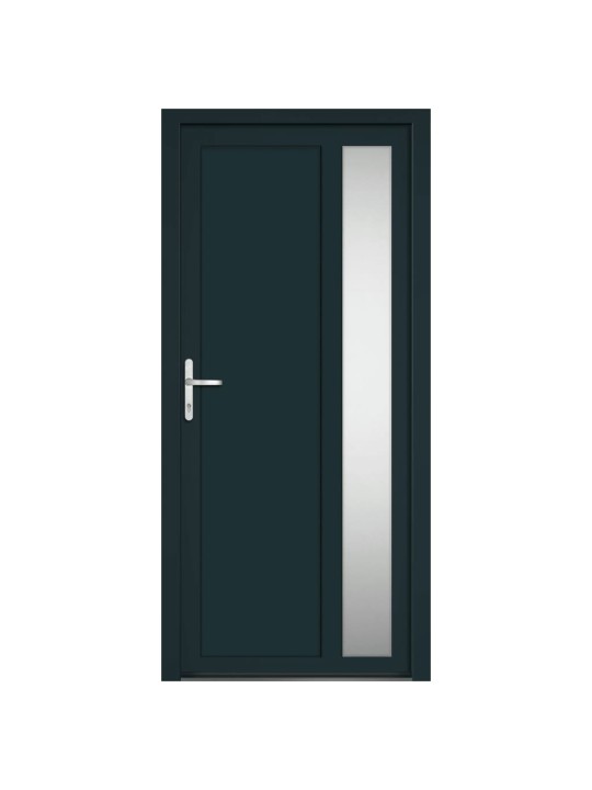 Vchodové dveře antracitové 98 x 208 cm pvc