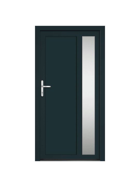 Vchodové dveře antracitové 108 x 208 cm pvc