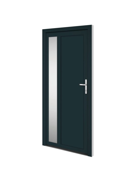 Vchodové dveře antracitové 98 x 200 cm pvc