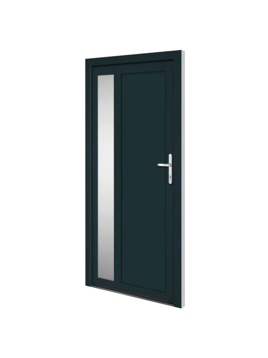 Vchodové dveře antracitové 108 x 208 cm pvc
