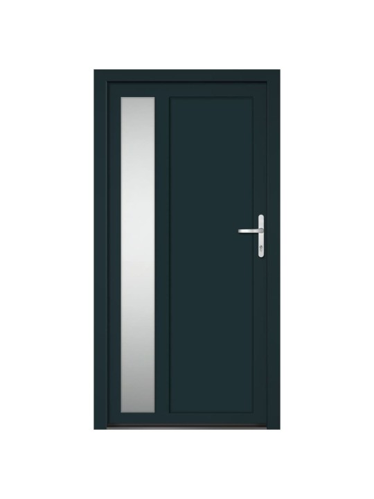 Vchodové dveře antracitové 108 x 208 cm pvc