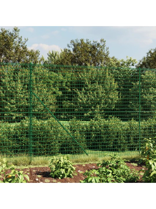 Drátěný plot s kotevními hroty zelený 2 x 25 m