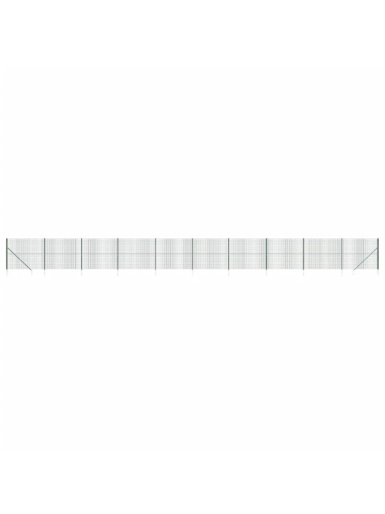 Drátěný plot s kotevními hroty zelený 1,8 x 25 m
