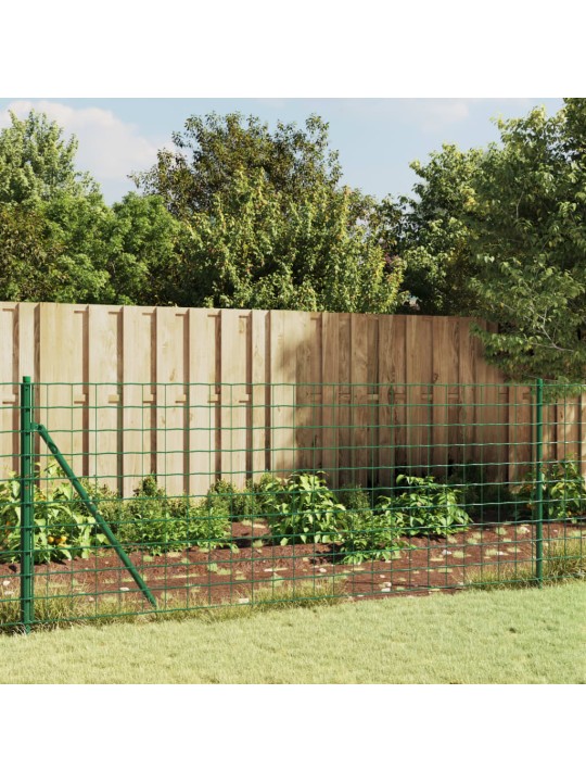 Drátěný plot s kotevními hroty zelený 0,8 x 25 m