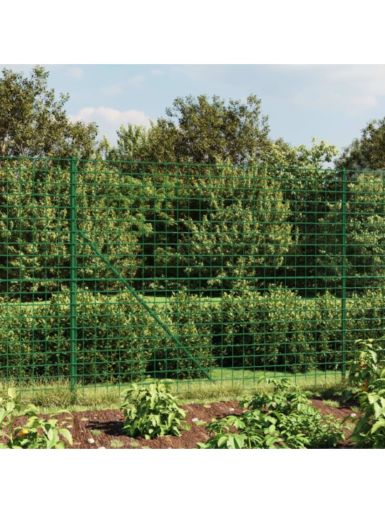 Drátěný plot s kotevními hroty zelený 1,6 x 25 m