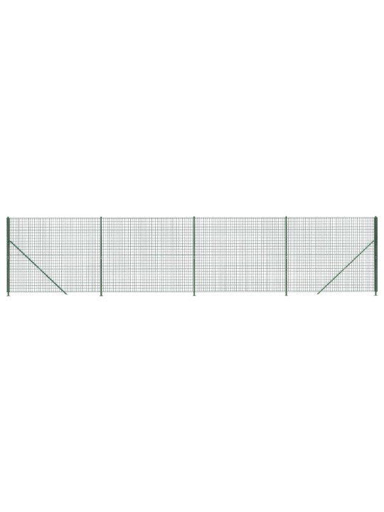 Drátěný plot s přírubami zelený 1,8 x 10 m