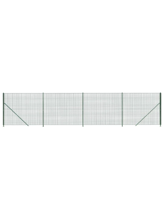 Drátěný plot s přírubami zelený 1,8 x 10 m