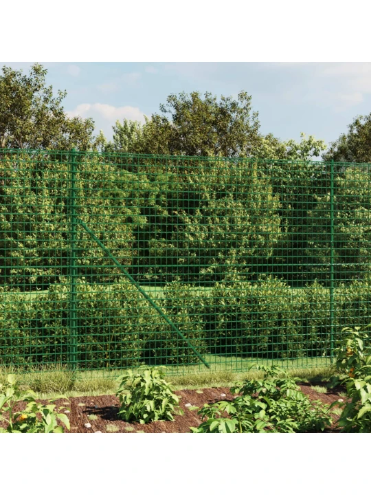 Drátěný plot s přírubami zelený 1,8 x 10 m