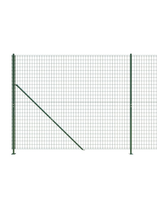 Drátěný plot s přírubami zelený 2,2 x 10 m