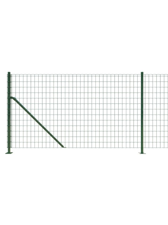 Drátěný plot s přírubami zelený 0,8 x 25 m