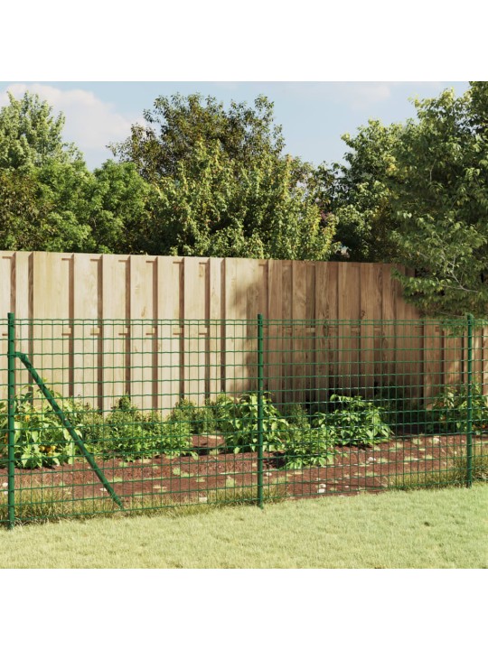 Drátěný plot s přírubami zelený 0,8 x 25 m