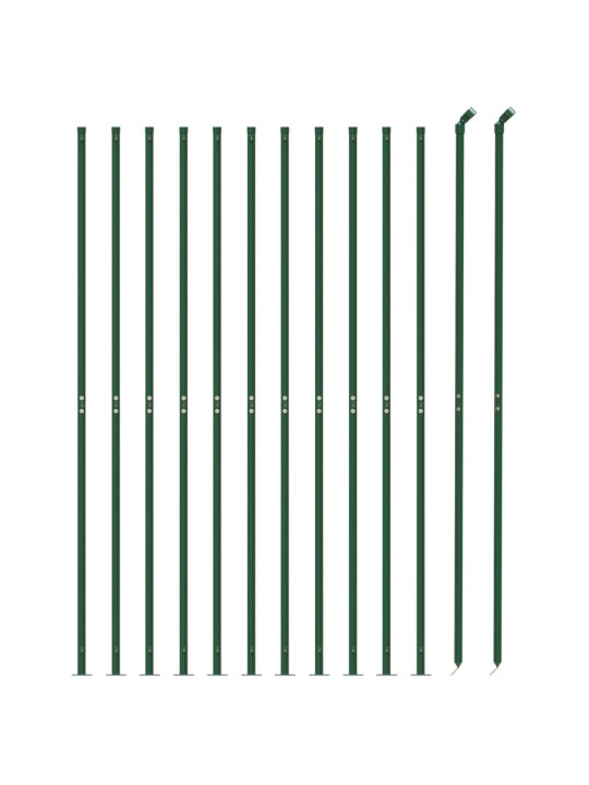 Drátěný plot s přírubami zelený 1,4 x 25 m