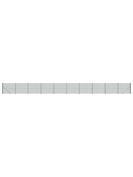 Drátěný plot s přírubami zelený 1,8 x 25 m