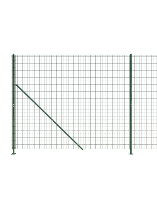 Drátěný plot s přírubami zelený 1,8 x 25 m