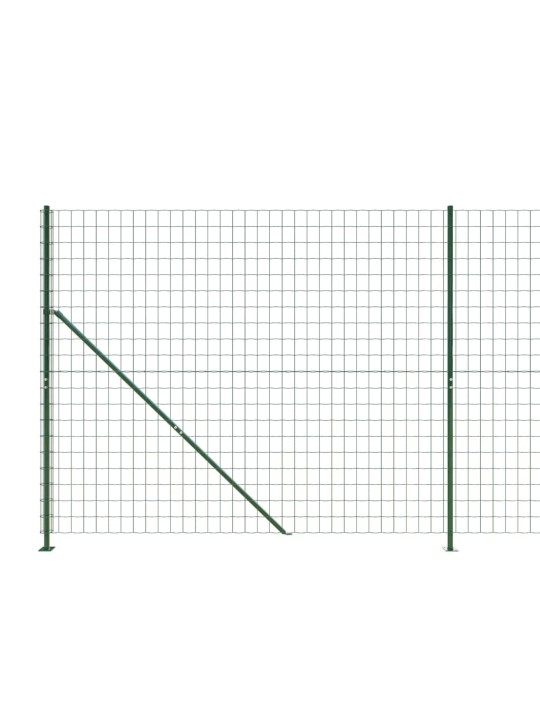 Drátěný plot s přírubami zelený 2,2 x 10 m