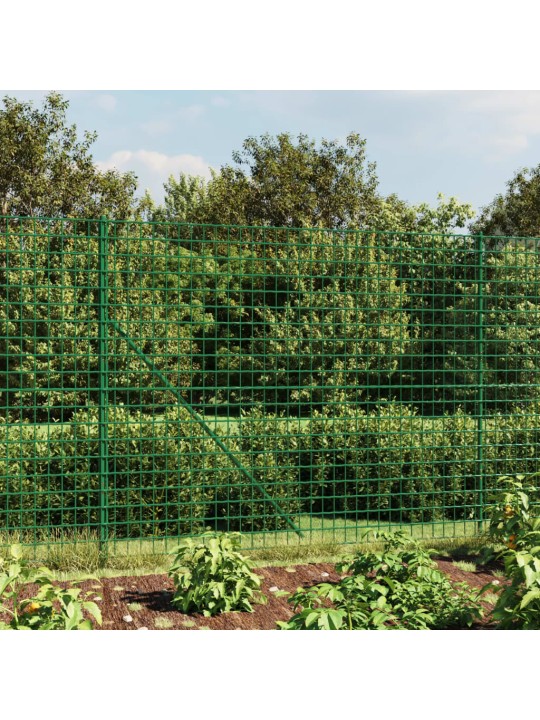 Drátěný plot s přírubami zelený 2,2 x 10 m