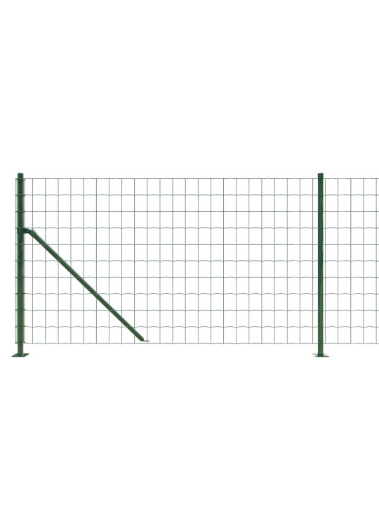 Drátěný plot s přírubami zelený 1,1 x 25 m