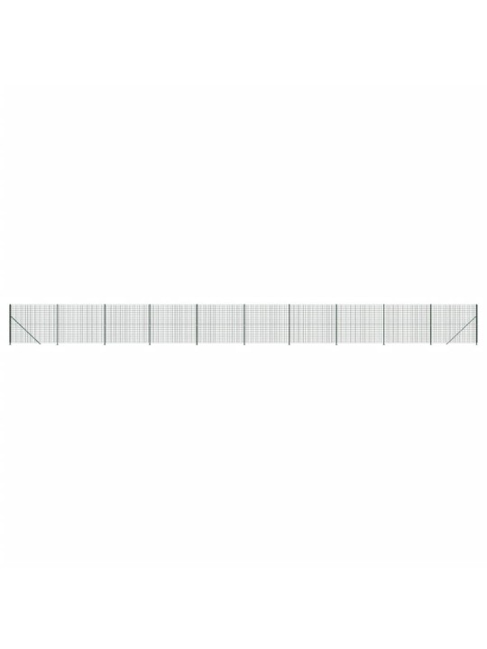 Drátěný plot s přírubami zelený 1,8 x 25 m
