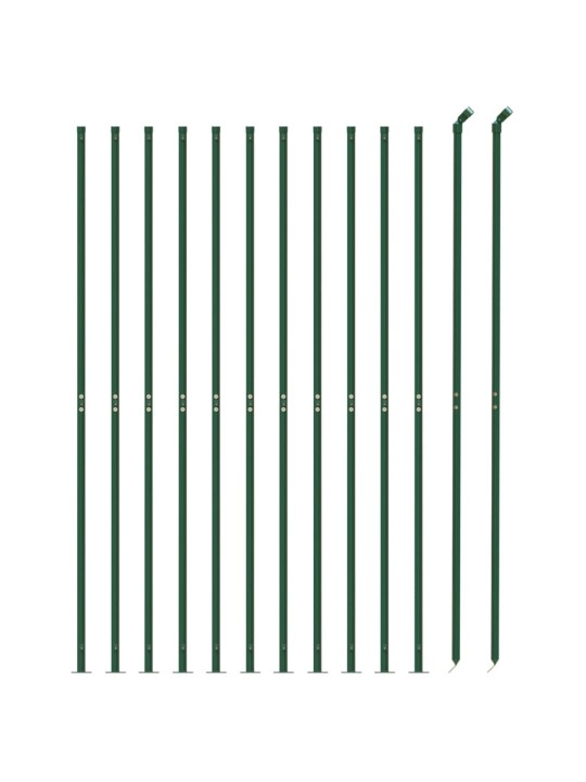 Drátěný plot s přírubami zelený 1,8 x 25 m