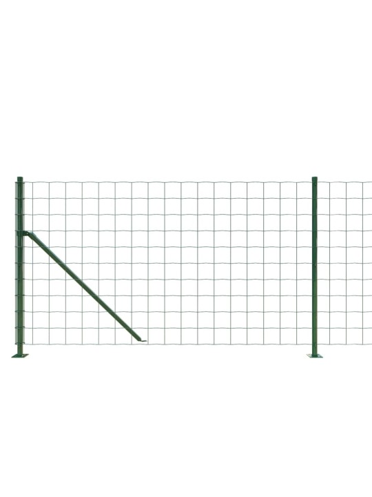 Drátěný plot s přírubami zelený 1 x 10 m