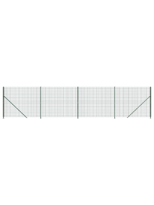 Drátěný plot s přírubami zelený 2,2 x 10 m