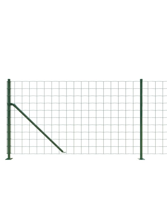 Drátěný plot s přírubami zelený 1 x 25 m