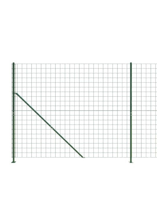 Drátěný plot s přírubami zelený 1,4 x 25 m
