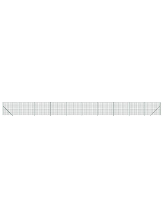 Drátěný plot s přírubami zelený 1,6 x 25 m