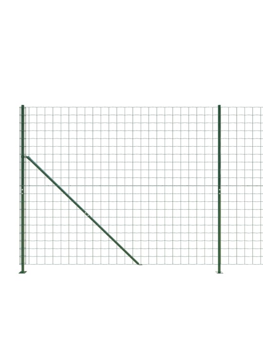 Drátěný plot s přírubami zelený 1,8 x 25 m