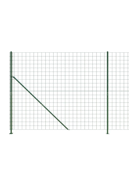 Drátěný plot s přírubami zelený 2 x 25 m