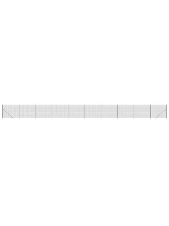Drátěný plot s kotevními hroty antracitový 1,8 x 25 m
