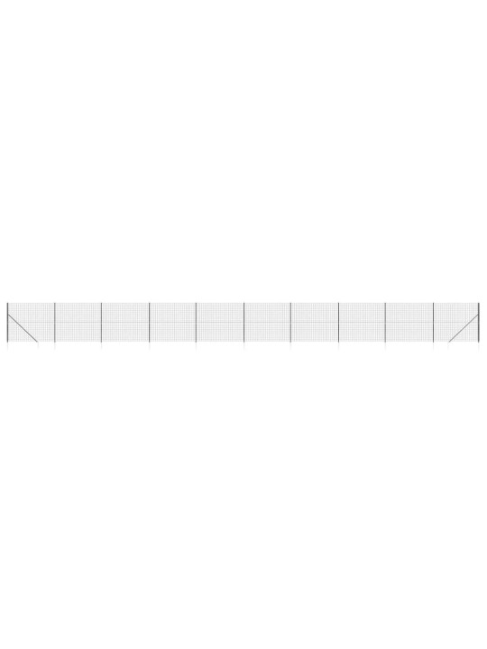 Drátěný plot s kotevními hroty antracitový 1,8 x 25 m