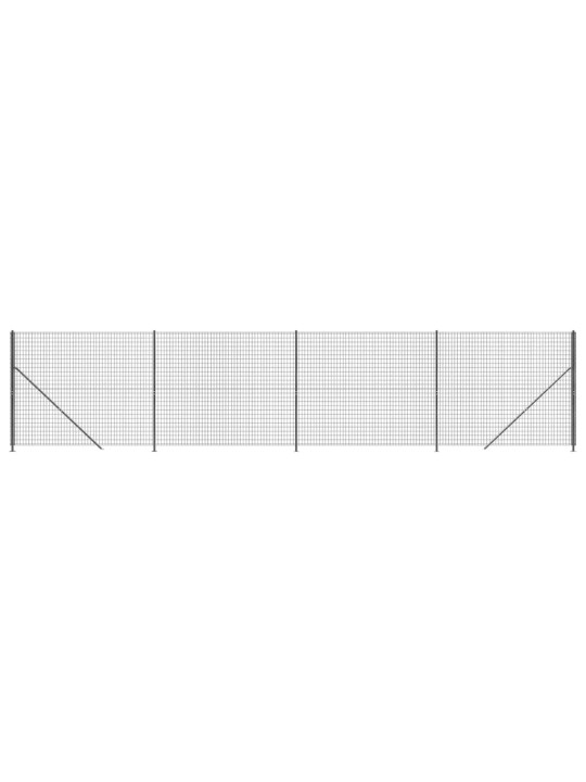 Drátěný plot s přírubami antracitový 1,8 x 10 m